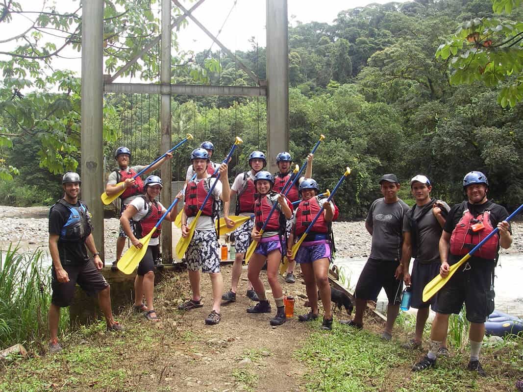 Young adults rafting - Pure Life Adventure in Costa Rica